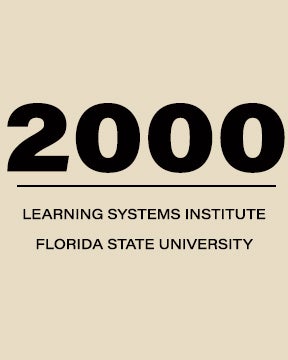 "Graphic saying 2000 Learning Systems Institute Florida State University"