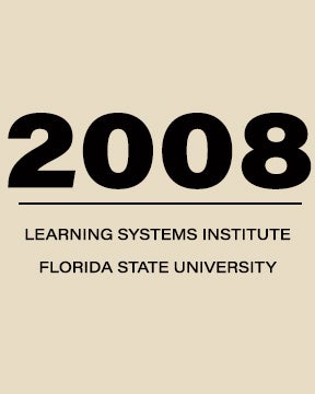 Graphic saying 2008 Learning Systems Institute Florida State University
