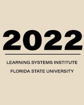 "Graphic saying 2022 Learning Systems Institute Florida State University"