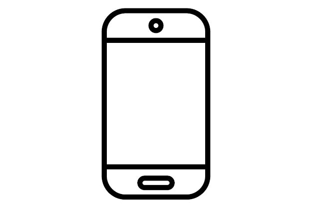 Cell phone icon graphic