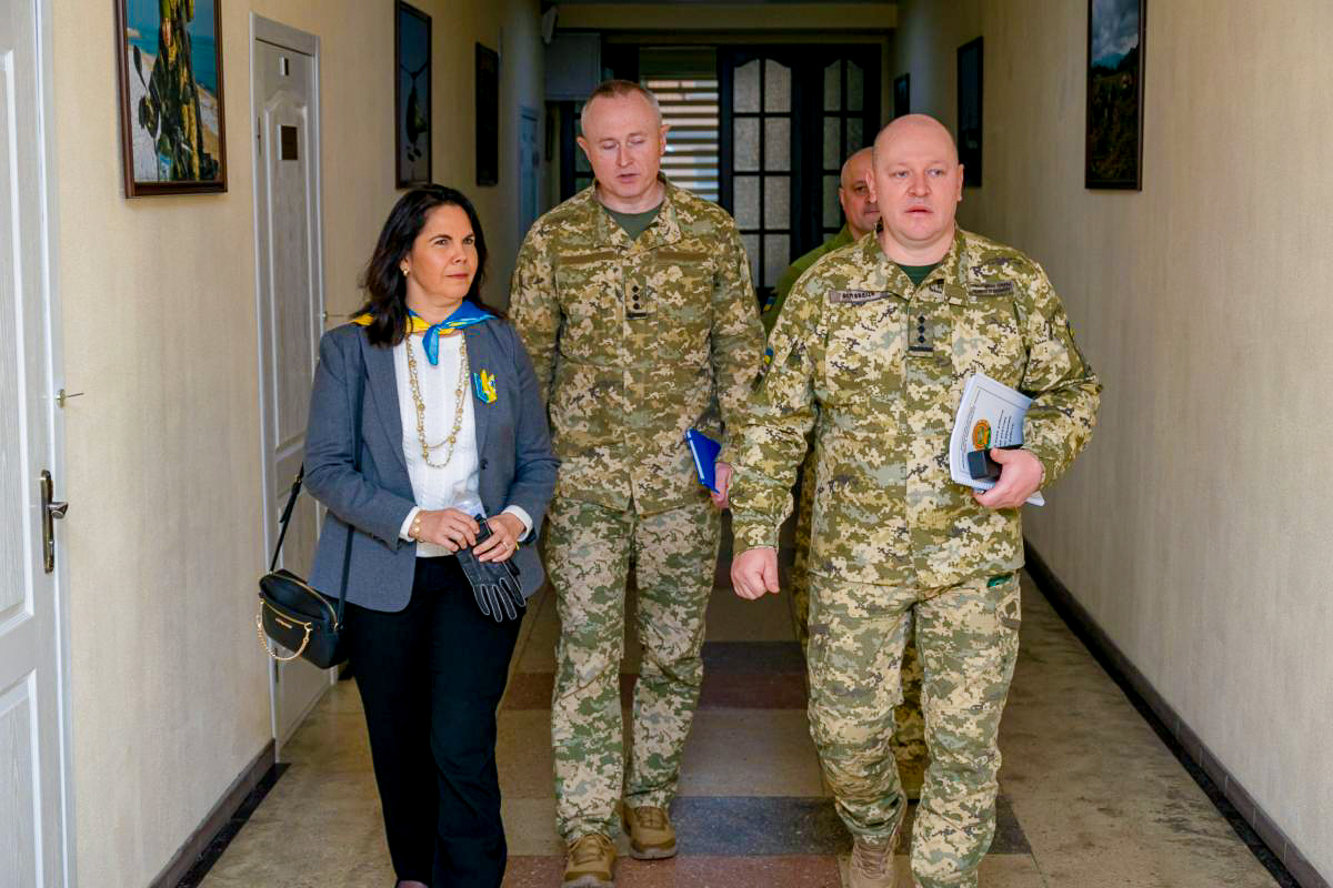 "Dr. Fuentes's visited the Bohdan Khmelnytskyi National Academy of the State Border Guard Service of Ukraine in Khmelnytskyi."