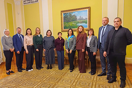 "Dr. Fuentes and staff members of President Zelenskyy's Office, "
