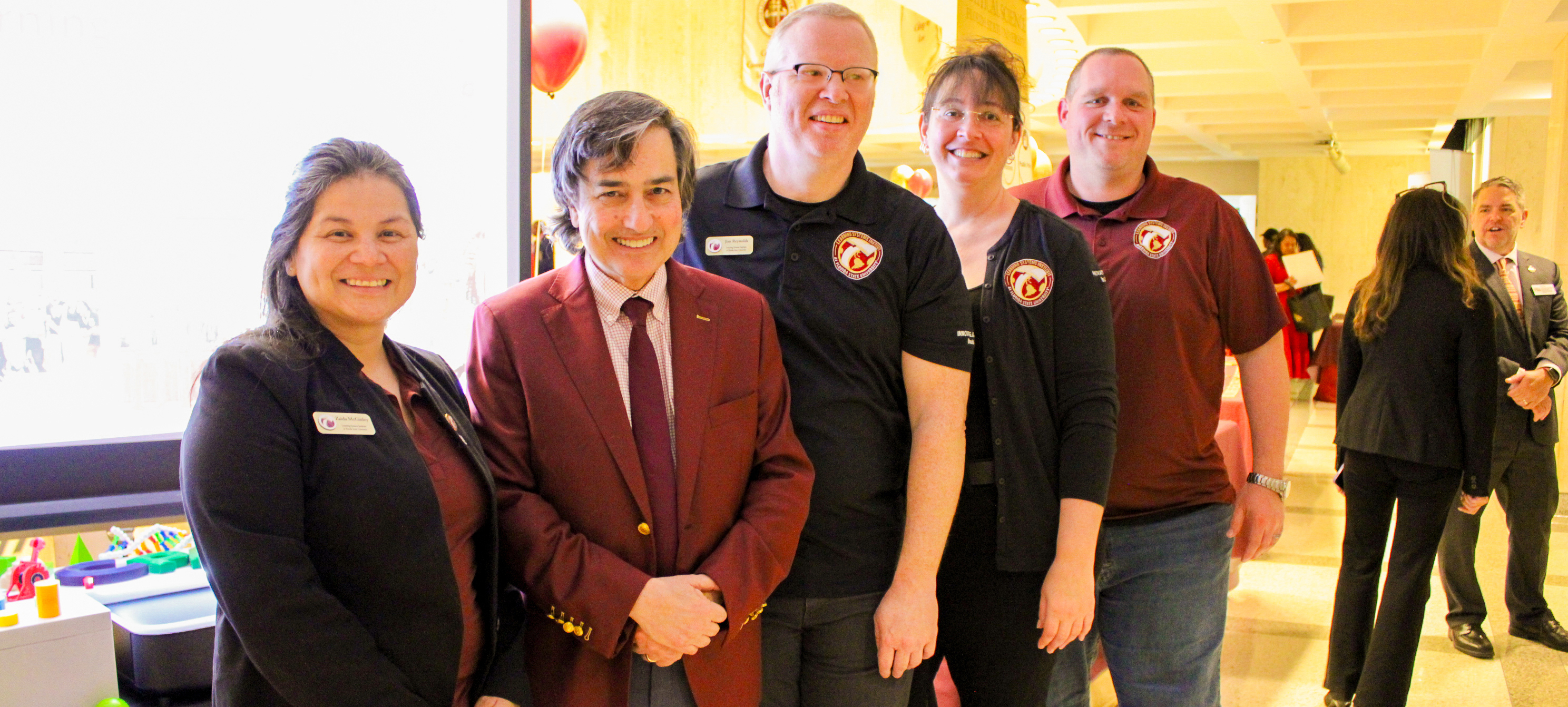 FCR-STEM staff at the Florida Capitol posing with FSU Provost Jim Clark.