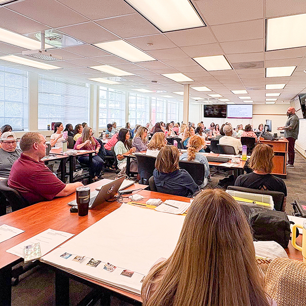 InSPIRE Executive Director Drew Allen meets with educators in Escambia County