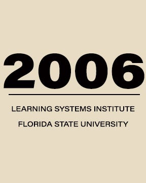Graphic saying 2006 Learning Systems Institute Florida State University