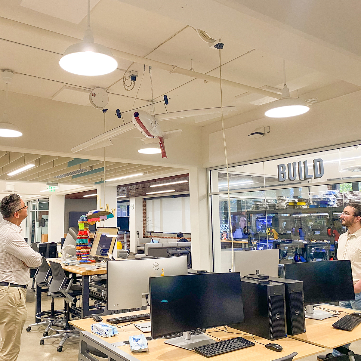 Dr. Dmytro Stepanskyi touring FSU's Innovation Hub