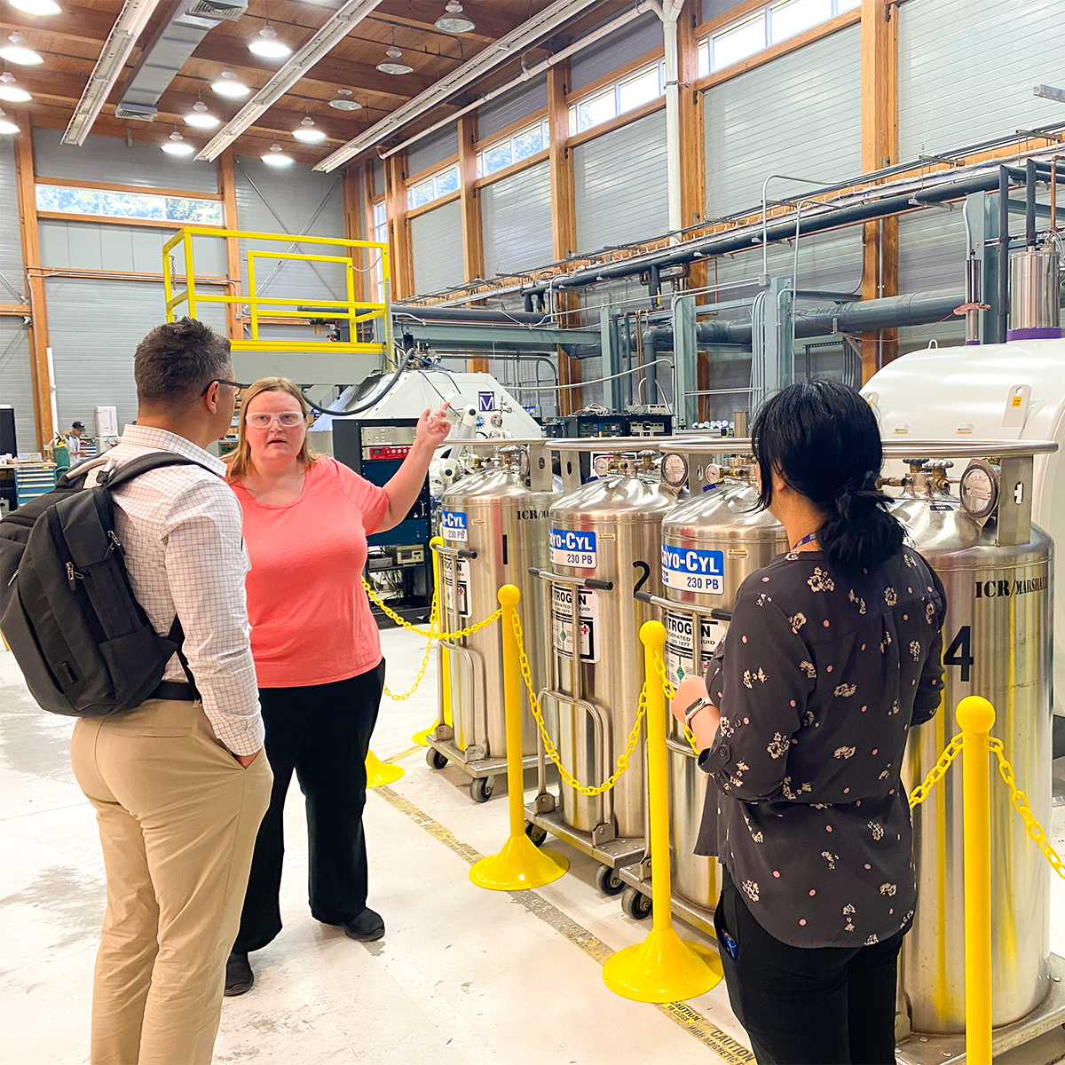 Dr. Dmytro Stepanskyi on tour at the Mag Lab