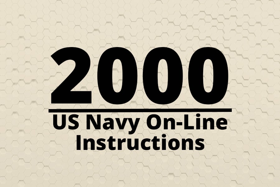 Graphic says 2000 and US Navy On-Line  Instructions