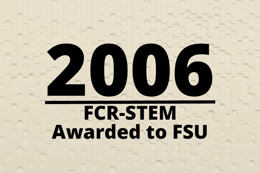 Graphic says 2006 FCR-STEM awarded to FSU