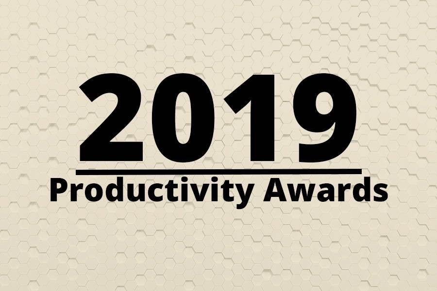 Graphic says 2019 Productivity Awards