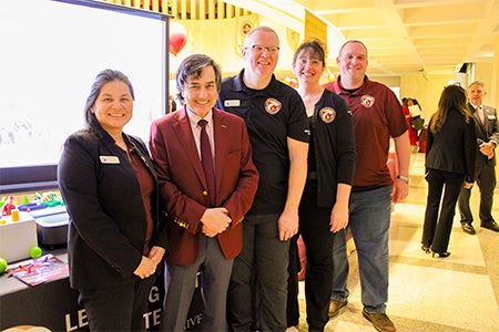 Group photo of the 2025 Ralph Stair Prize winners with FSU's provost.