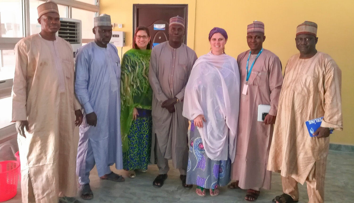 Group photo from a meeting in Borno, Nigeria