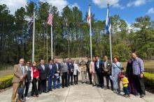 CCAP group posing outside at Santa Fe College 