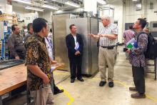 CCAP Indonesia group members at a presentation 