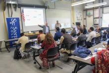 CCAP Pakistan in a classroom lecture at Santa Fe College