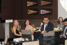 CCAP Mexico welcome luncheon small group at a table