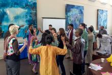 CCAP Pakistan -group dancing in at Santa Fe College