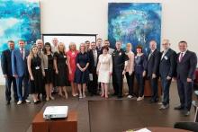 Group photo inside Santa Fe College