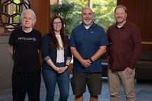 From left: Professor of Scientific Computing Gordon Erlebacher, Professors of Psychology Colleen Ganley and Chris Schatschneider, and Associate Professor of Mathematics Education Robert Schoen.