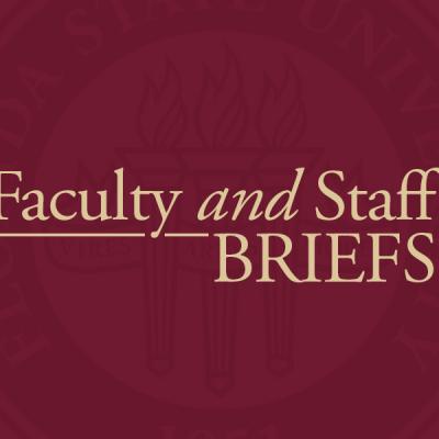 Graphic that says Faculty and Staff Briefs