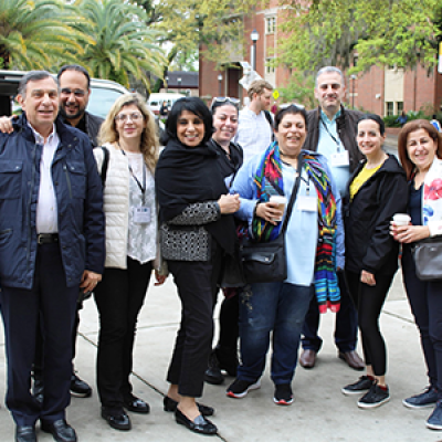 Group photo of participants in the HECD program from Lebanon on the FSU campus. 