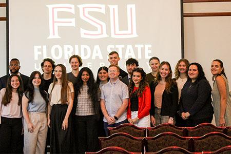Group photo with Ukraine civil rights activist and FSU students.