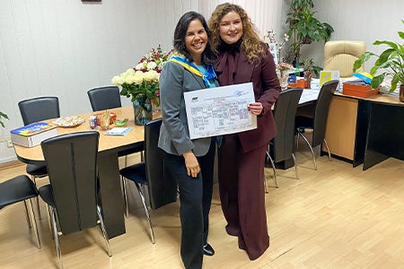 "Dr. Fuentes met with on the trip was Deputy Head of President Zelenskyy's Office,&nbsp;Dr. Hanna Shchutska."